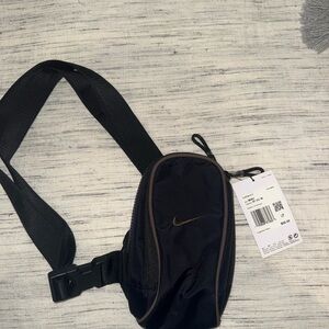 Nike Black Belt Bag with Grey Accents